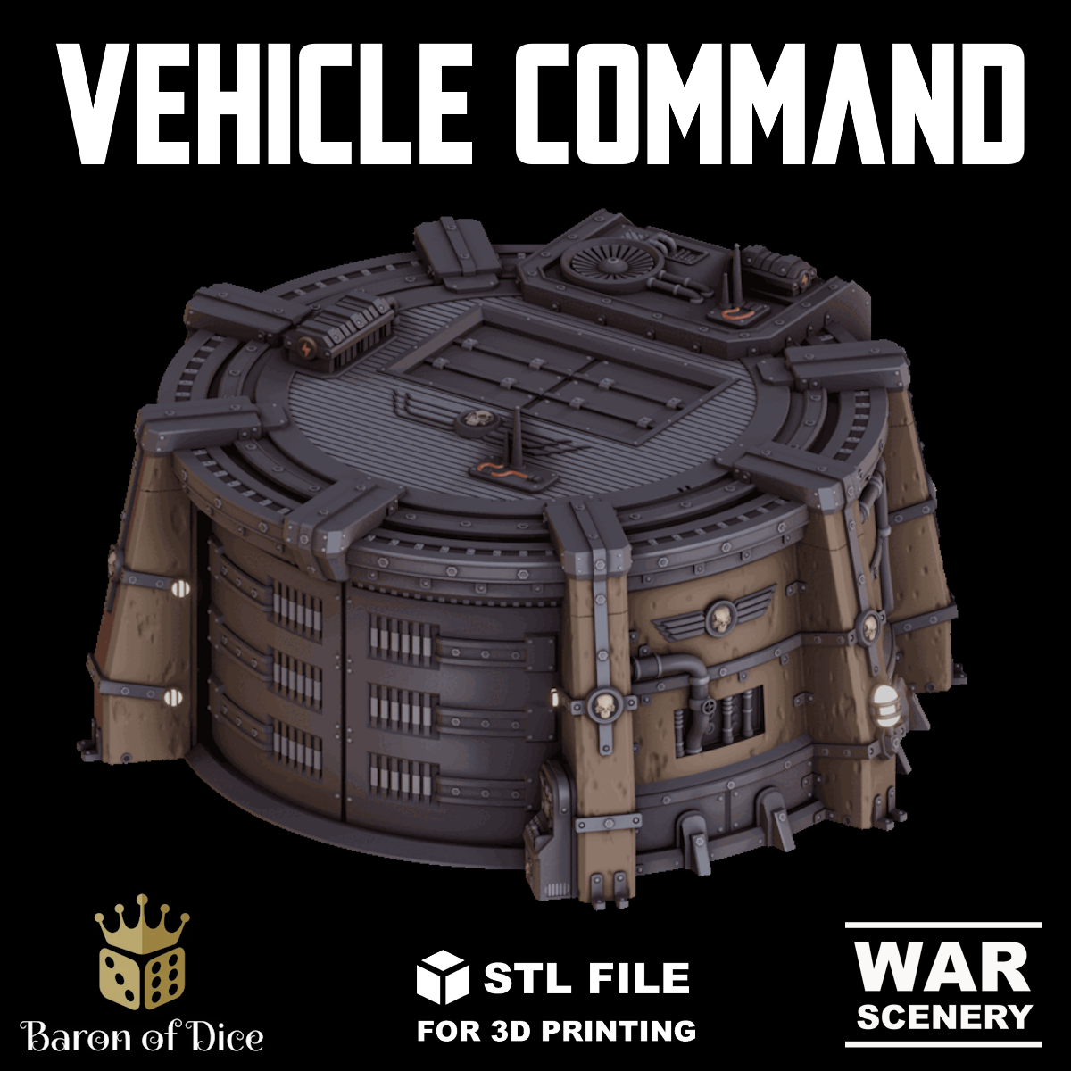 Grimdark Vehicle Command, STL File