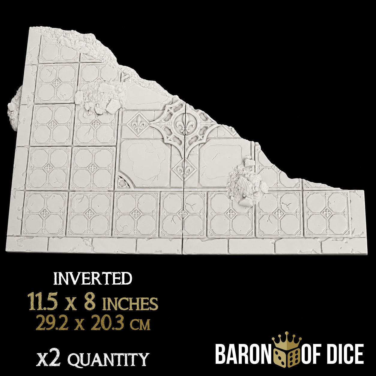 Cathedral of the Martyrs | 11e Terrain Template Set | Shipping Excluded