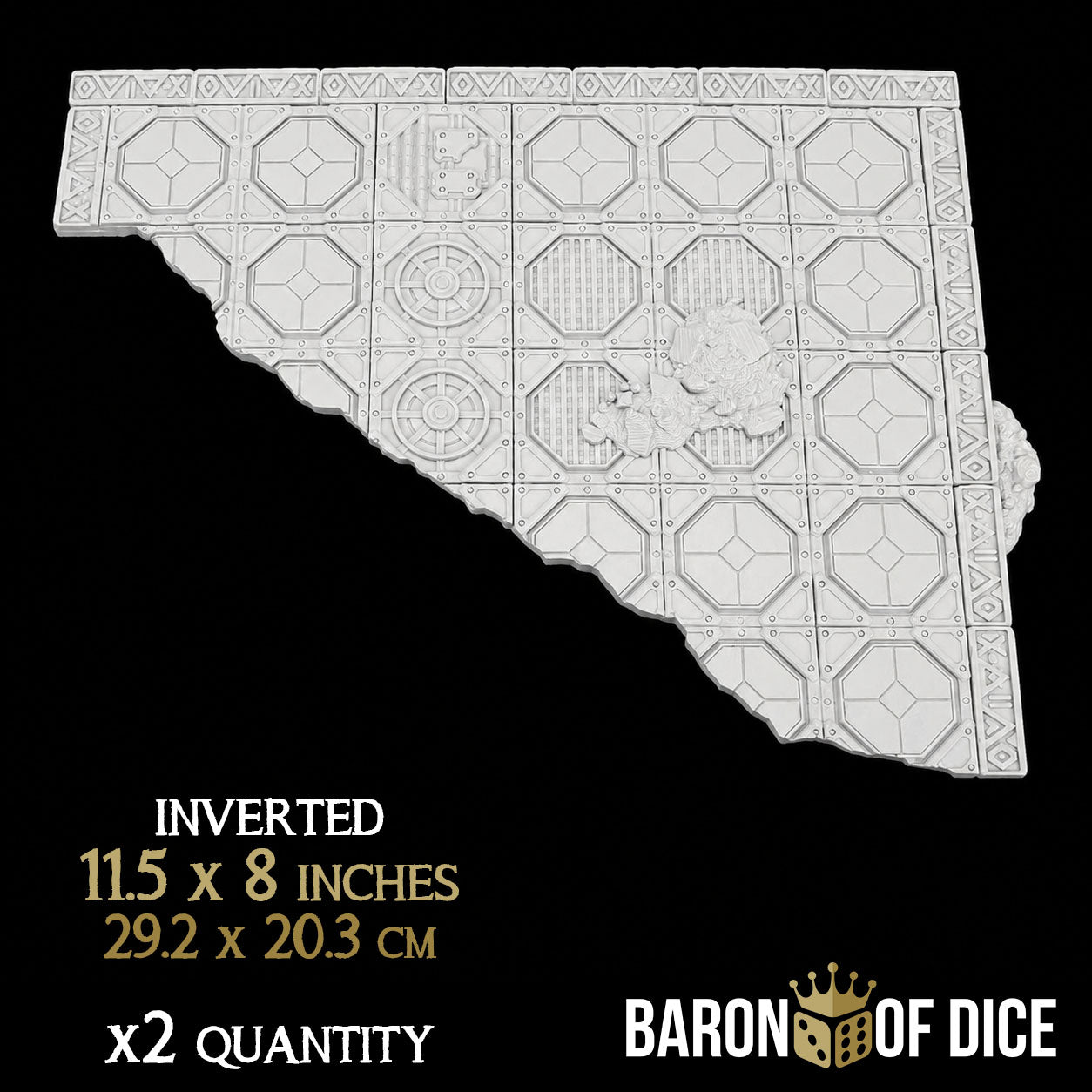 Stonevault Template Set | 11e Terrain Template Set | Shipping Excluded