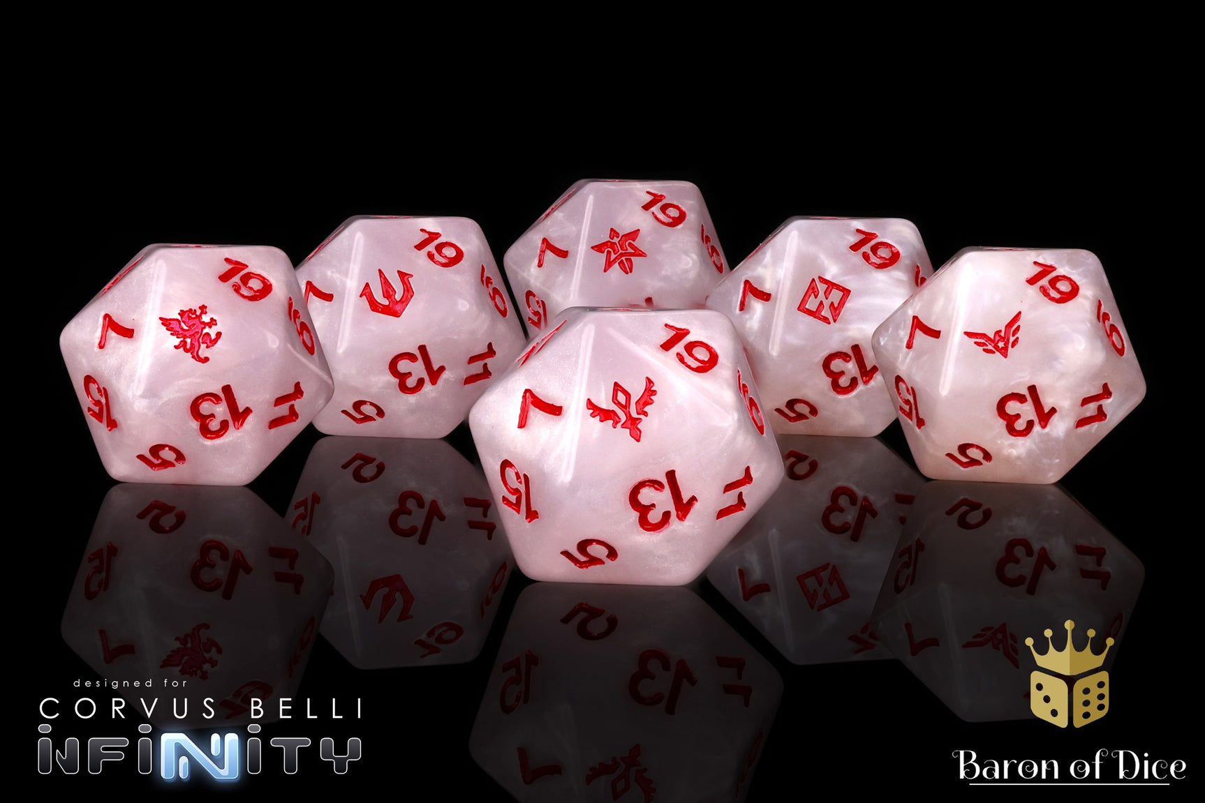 Infinity: PanOceania - Kestrel Colonial Force - Official Dice Set