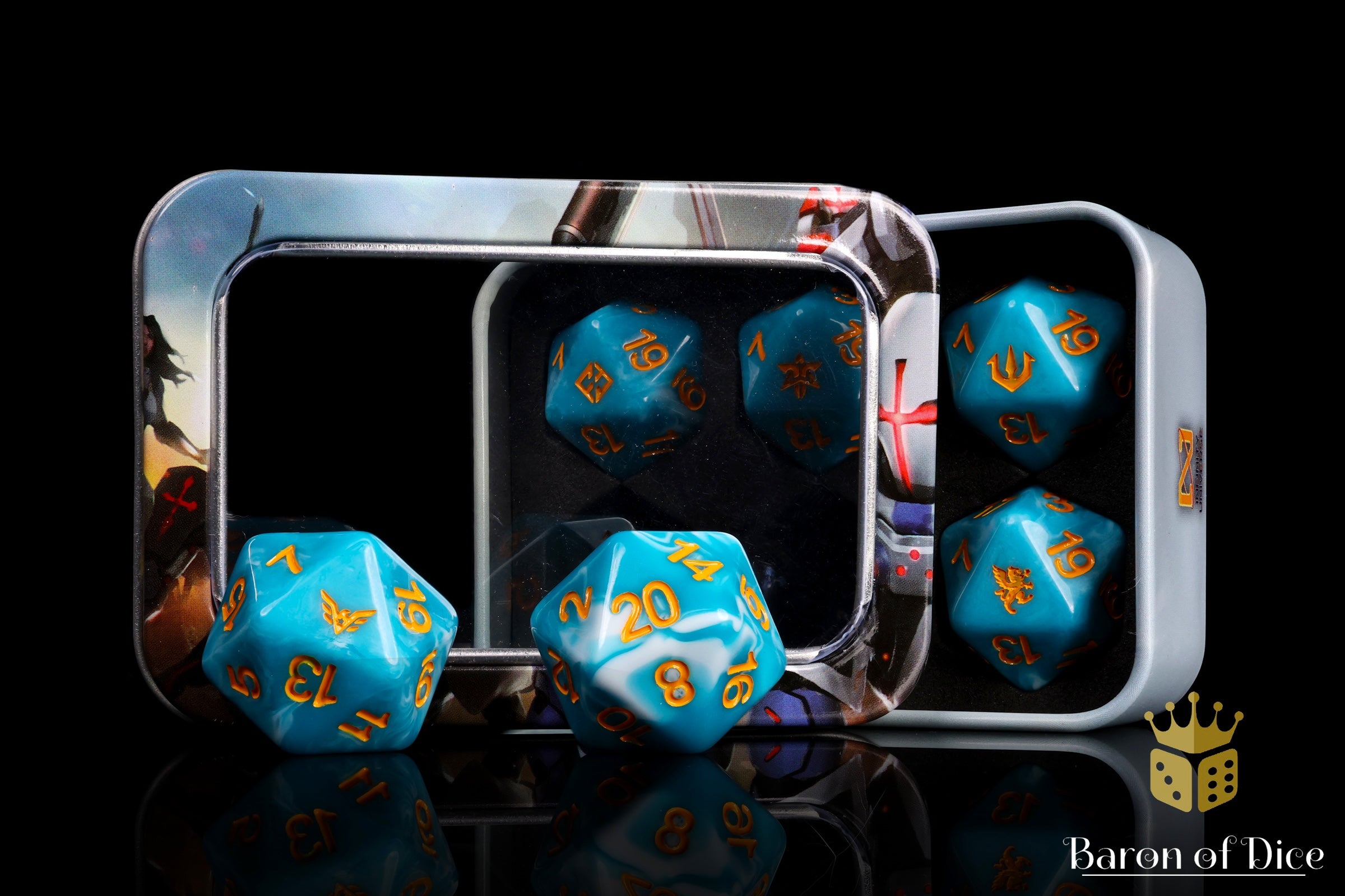 Infinity: PanOceania - Kestrel Colonial Force Blue | Official Dice