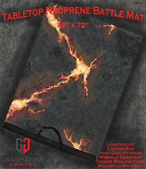 Infernal Steppes - Neoprene Battle Mat - Warhammer, AoS, 40K, Kill Team, MCP, Shatterpoint, Legion, Deadzone, More