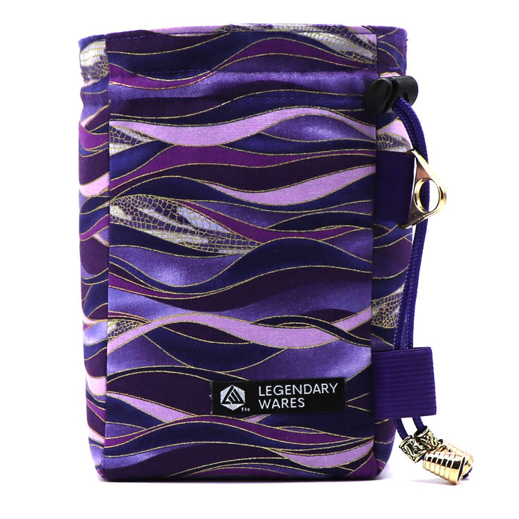 Purple Waves Dice Bags