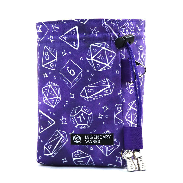 Purple & White Dice Bags