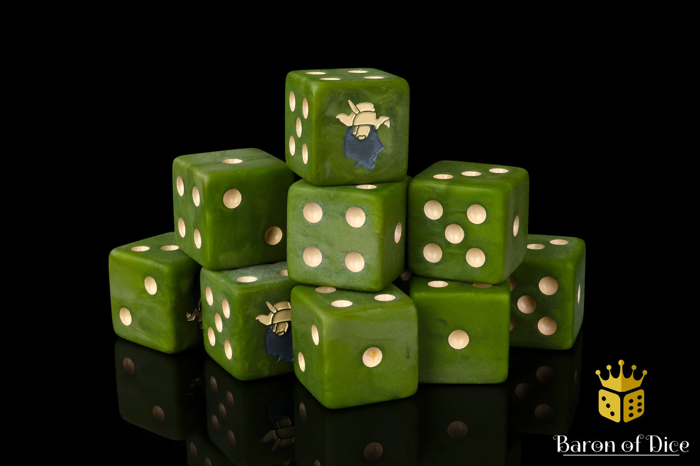 Forest Wizard, Square, 16mm Dice