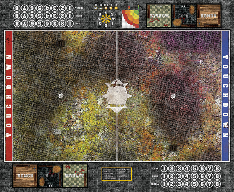 Mats by Mars:  Abandoned City v1.0 Fantasy Football Play Mat / Pitch