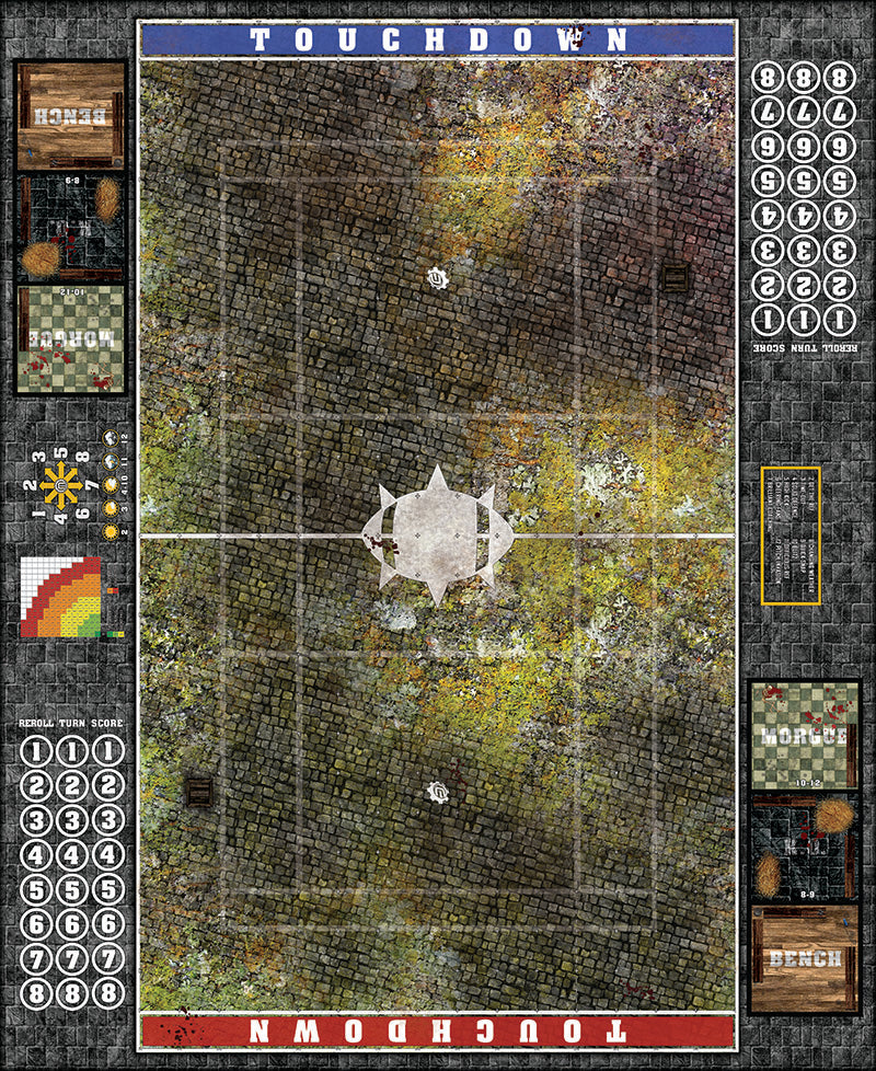 Mats by Mars:  Abandoned City v1.0 Fantasy Football Play Mat / Pitch