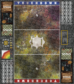 Mats by Mars:  Abandoned City v1.0 Fantasy Football Play Mat / Pitch