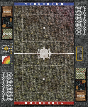 Mats by Mars:  Bustling City v1.0 Fantasy Football Play Mat / Pitch