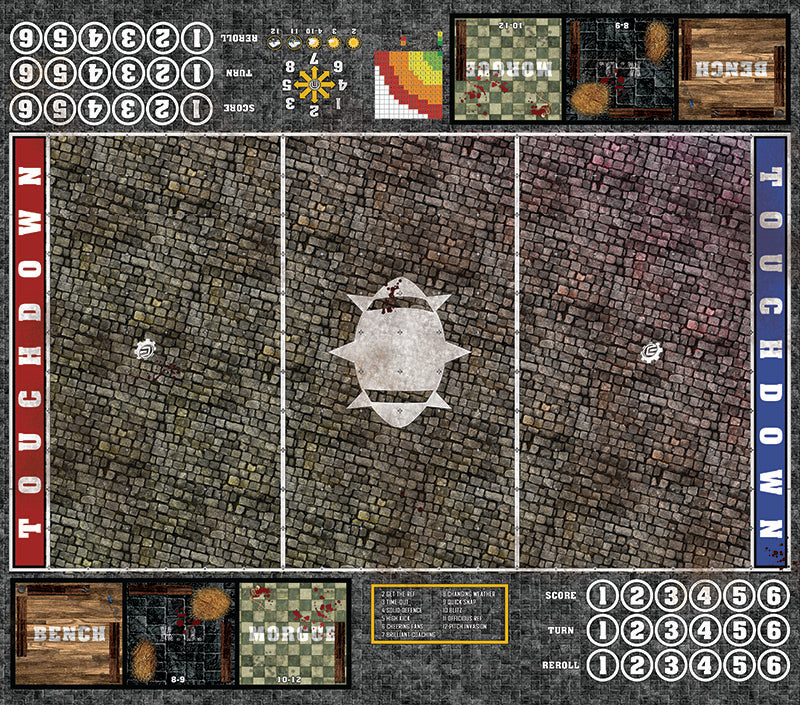 Mats by Mars:  Bustling City v1.0 Fantasy Football Play Mat / Pitch