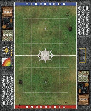 Mats by Mars:  Grassy Spring Fantasy Football Play Mat / Pitch