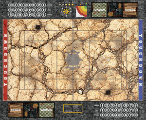 Mats by Mars:  Desert Fantasy Football Play Mat / Pitch