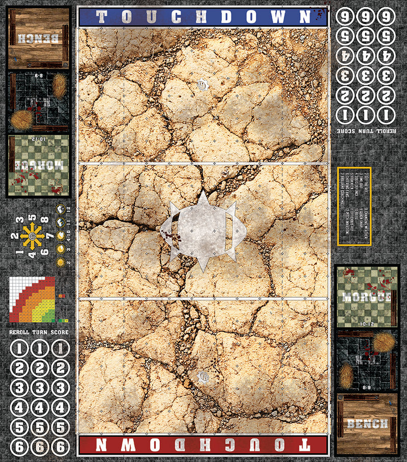 Mats by Mars:  Desert Fantasy Football Play Mat / Pitch