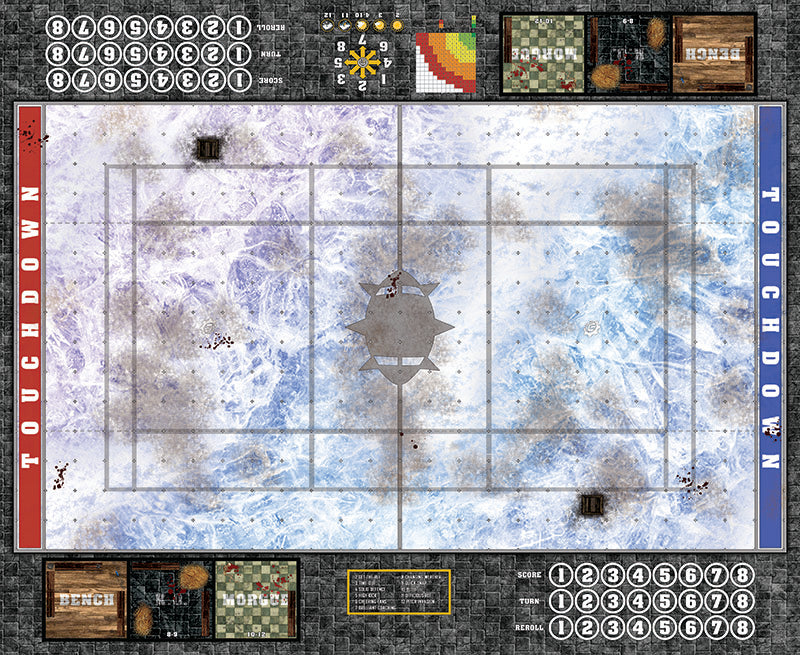 Mats by Mars:  Frozen Lake Fantasy Football Play Mat / Pitch