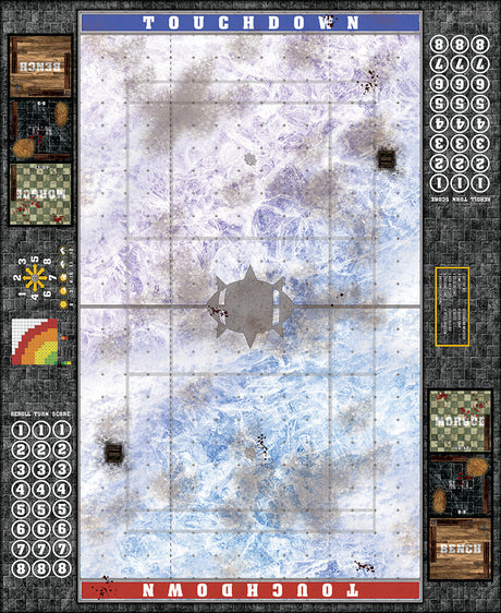 Mats by Mars:  Frozen Lake Fantasy Football Play Mat / Pitch