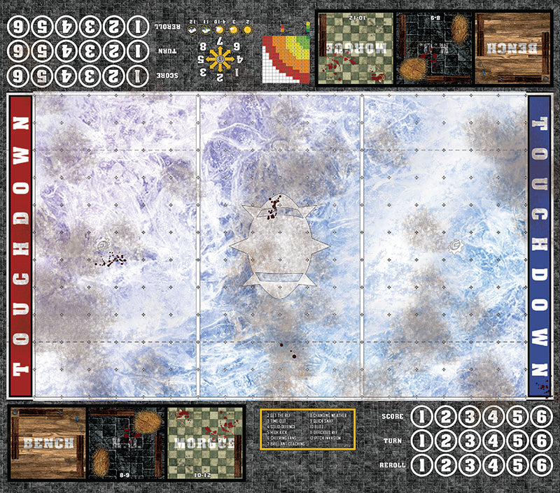 Mats by Mars:  Frozen Lake Fantasy Football Play Mat / Pitch