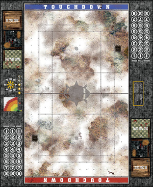 Mats by Mars:  Snowy Tundra Fantasy Football Play Mat / Pitch