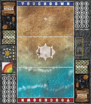 Mats by Mars:  Treasure Beach Fantasy Football Play Mat / Pitch