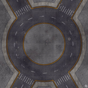 Mats by Mars: Crime Alley (Circle) Tabletop Wargaming Play Mat