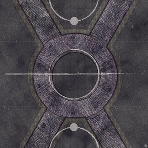 Mats by Mars: Victorian Alley (Circle) Tabletop Wargaming Play Mat