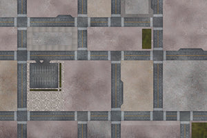 Mats by Mars: Streets of Justice B Tabletop Wargaming Play Mat