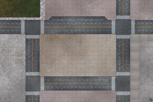 Mats by Mars: Streets of Justice A Tabletop Wargaming Play Mat