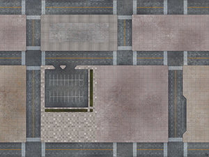 Mats by Mars: Streets of Justice B Tabletop Wargaming Play Mat