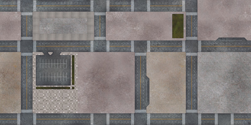 Mats by Mars: Streets of Justice B Tabletop Wargaming Play Mat