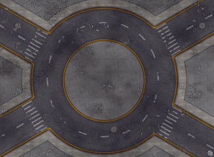 Mats by Mars: Crime Alley (Circle) Tabletop Wargaming Play Mat