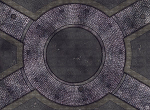 Mats by Mars: Victorian Alley (Circle) Tabletop Wargaming Play Mat