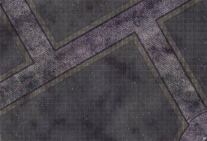 Mats by Mars: Victorian Alley (Intersection) Tabletop Wargaming Play Mat