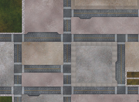 Mats by Mars: Streets of Justice A Tabletop Wargaming Play Mat