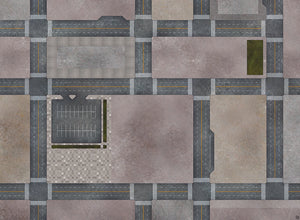 Mats by Mars: Streets of Justice B Tabletop Wargaming Play Mat