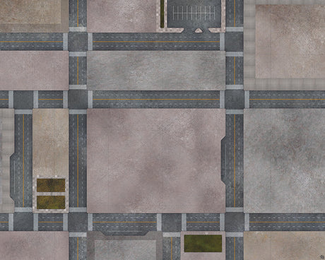 Mats by Mars: Streets of Justice C Tabletop Wargaming Play Mat