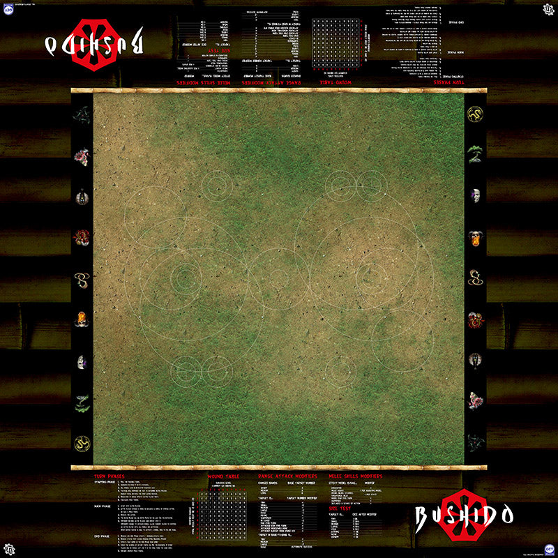 GCT Studios BUSHIDO PlayerAid Play Mat by Mats by Mars