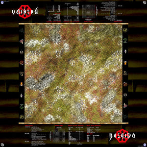 GCT Studios BUSHIDO PlayerAid Play Mat by Mats by Mars