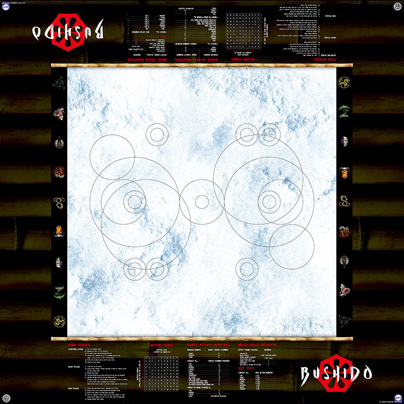 GCT Studios BUSHIDO PlayerAid Play Mat by Mats by Mars