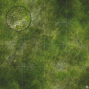 Mats by Mars: Overgrown Cobbles Tabletop Wargaming Play Mat