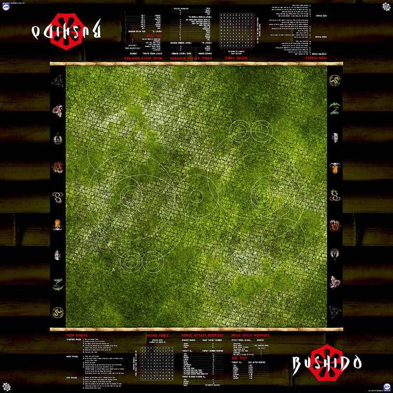 GCT Studios BUSHIDO PlayerAid Play Mat by Mats by Mars