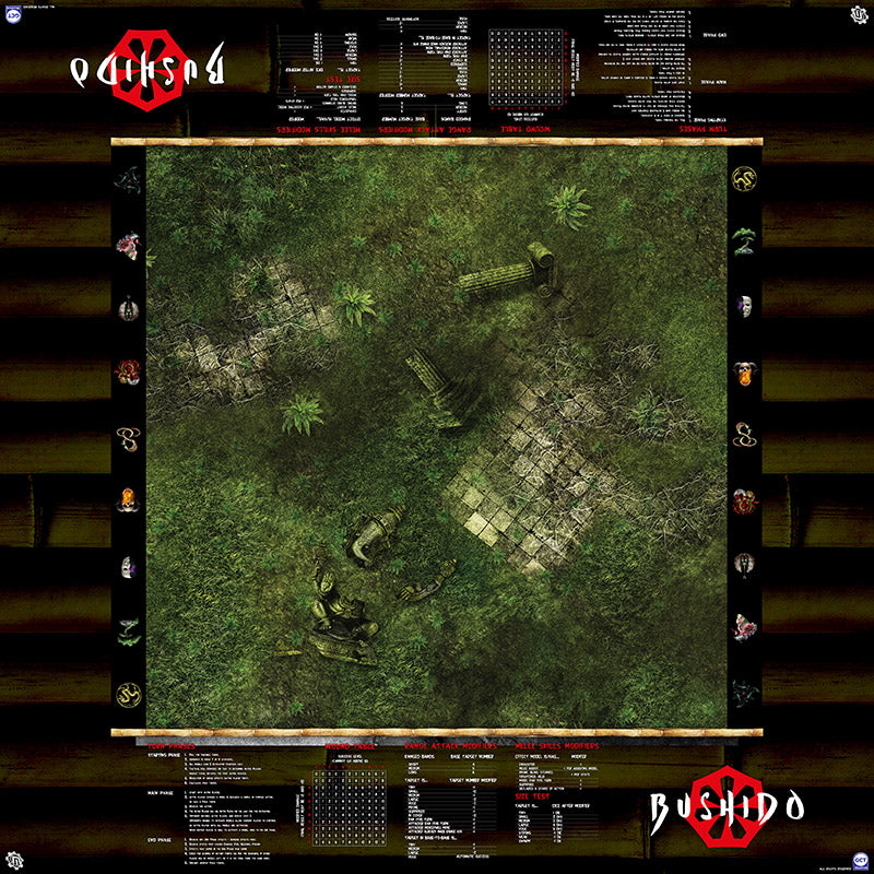 GCT Studios BUSHIDO PlayerAid Play Mat by Mats by Mars