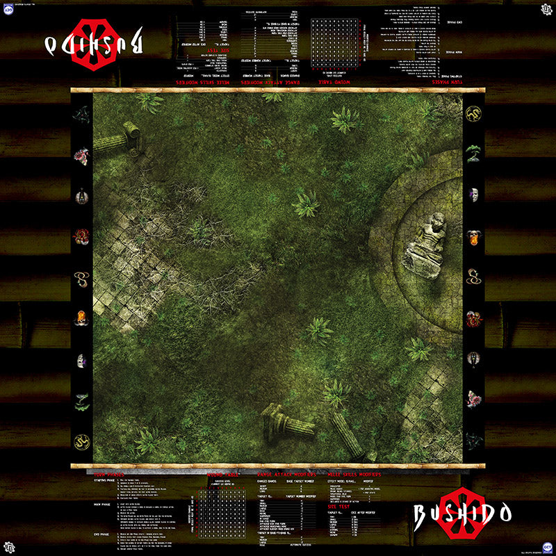 GCT Studios BUSHIDO PlayerAid Play Mat by Mats by Mars