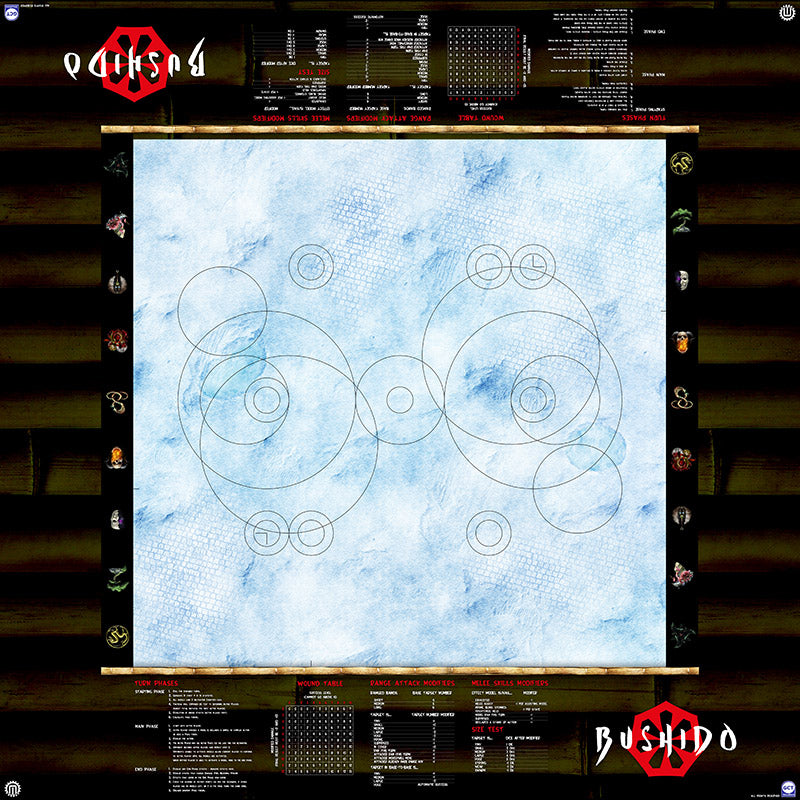 GCT Studios BUSHIDO PlayerAid Play Mat by Mats by Mars