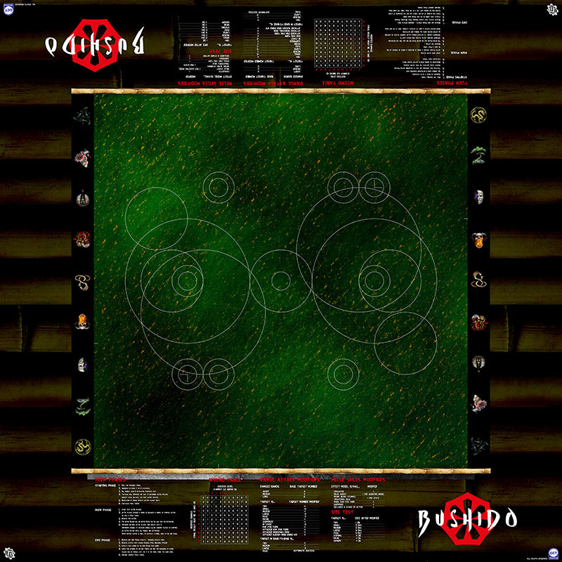 GCT Studios BUSHIDO PlayerAid Play Mat by Mats by Mars