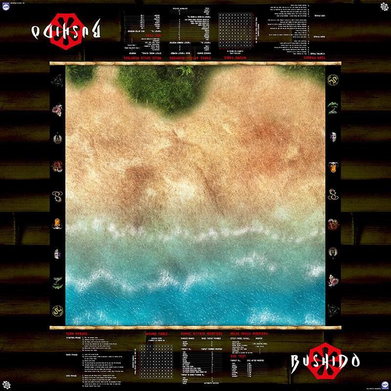 GCT Studios BUSHIDO PlayerAid Play Mat by Mats by Mars