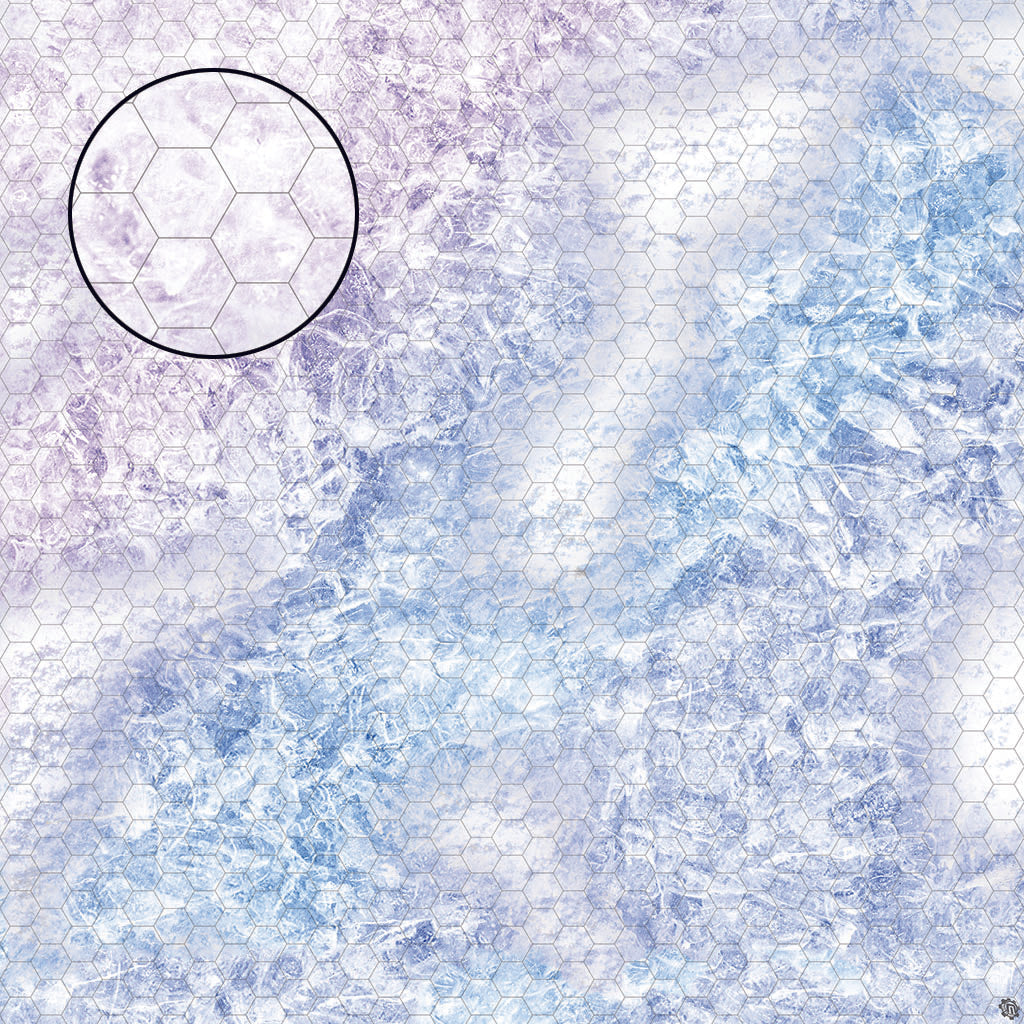 Mats by Mars: Frozen Lake Tabletop Wargaming Play Mat