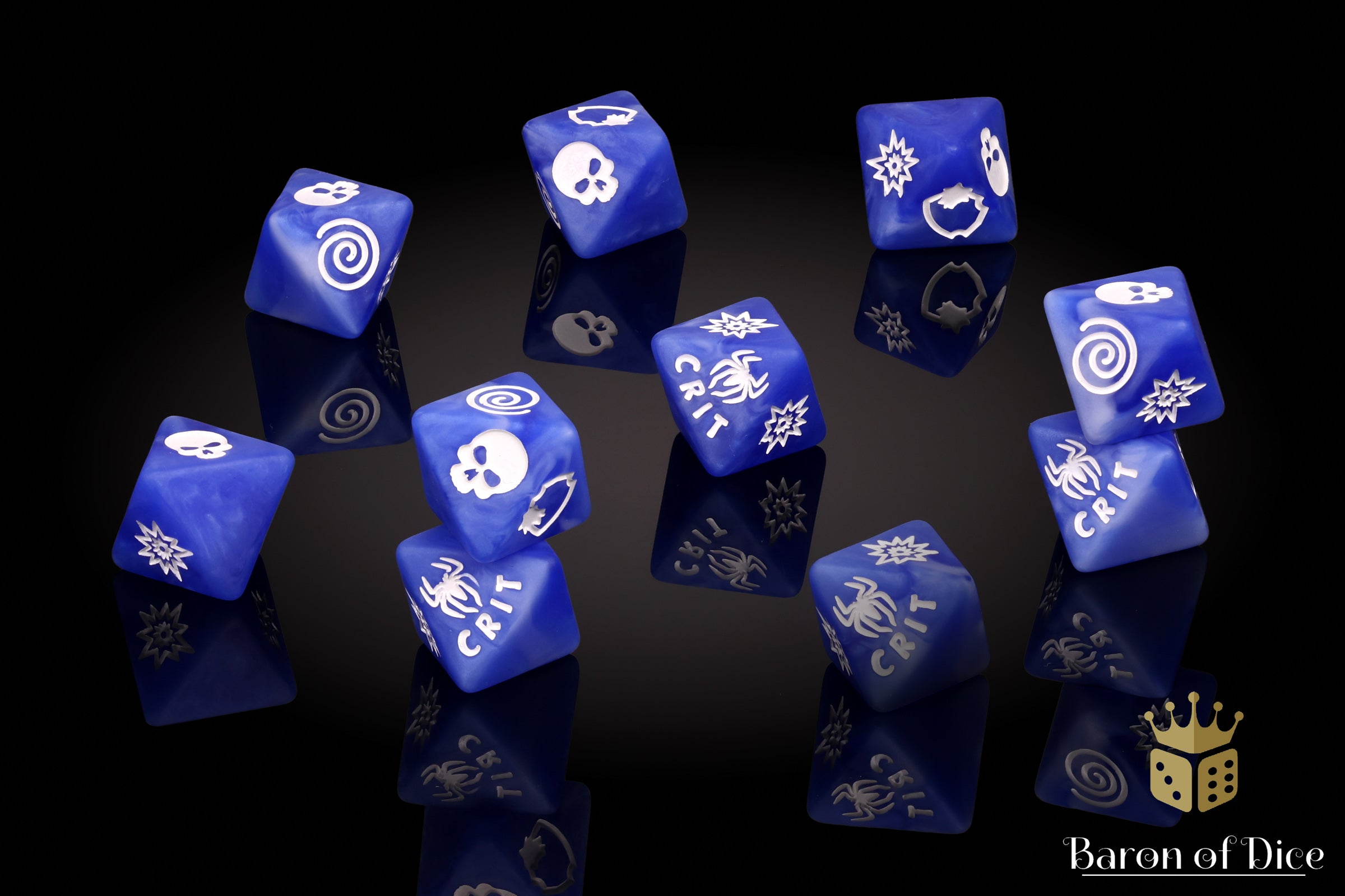 Heroic Spider D8 Dice Set | Baron of Dice | Comic Collection