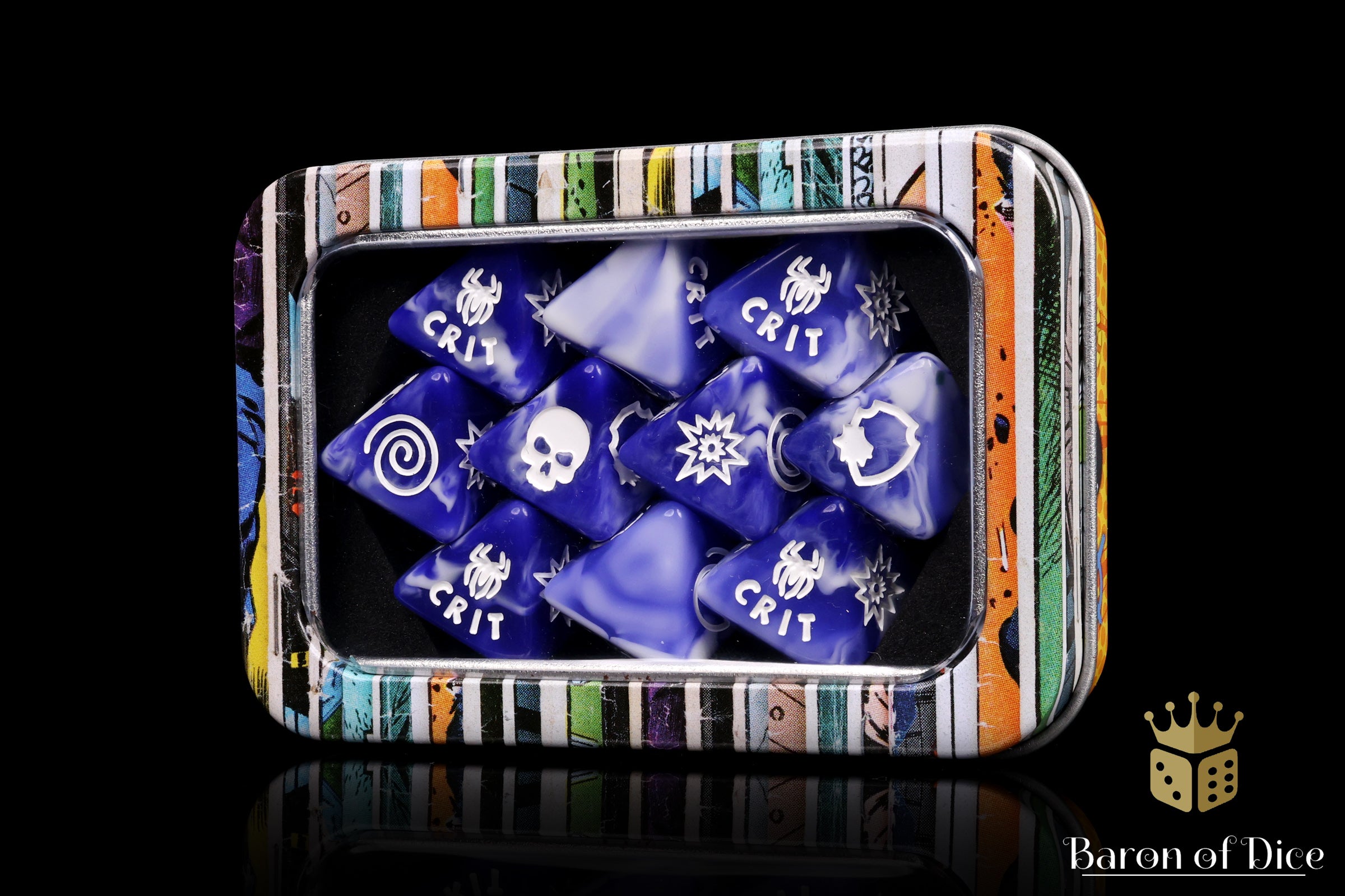 Heroic Spider D8 Dice Set | Baron of Dice | Comic Collection