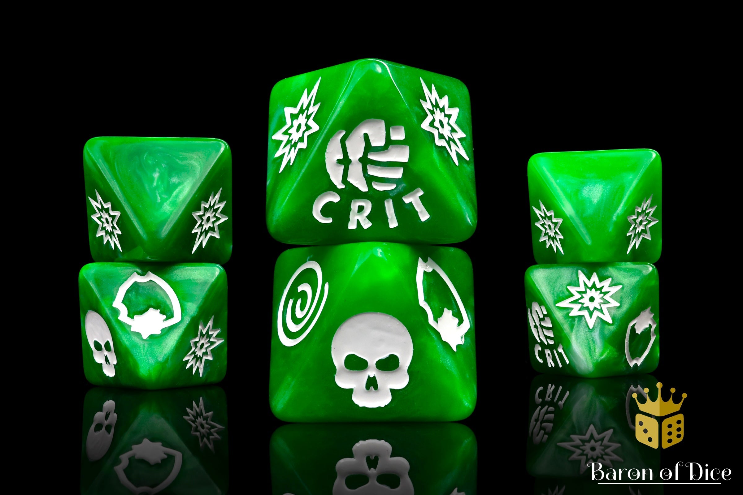 SMASH! D8 Dice Set | Baron of Dice | Comic Book Collection