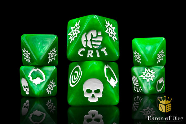 SMASH! D8 Dice Set | Baron of Dice | Comic Book Collection