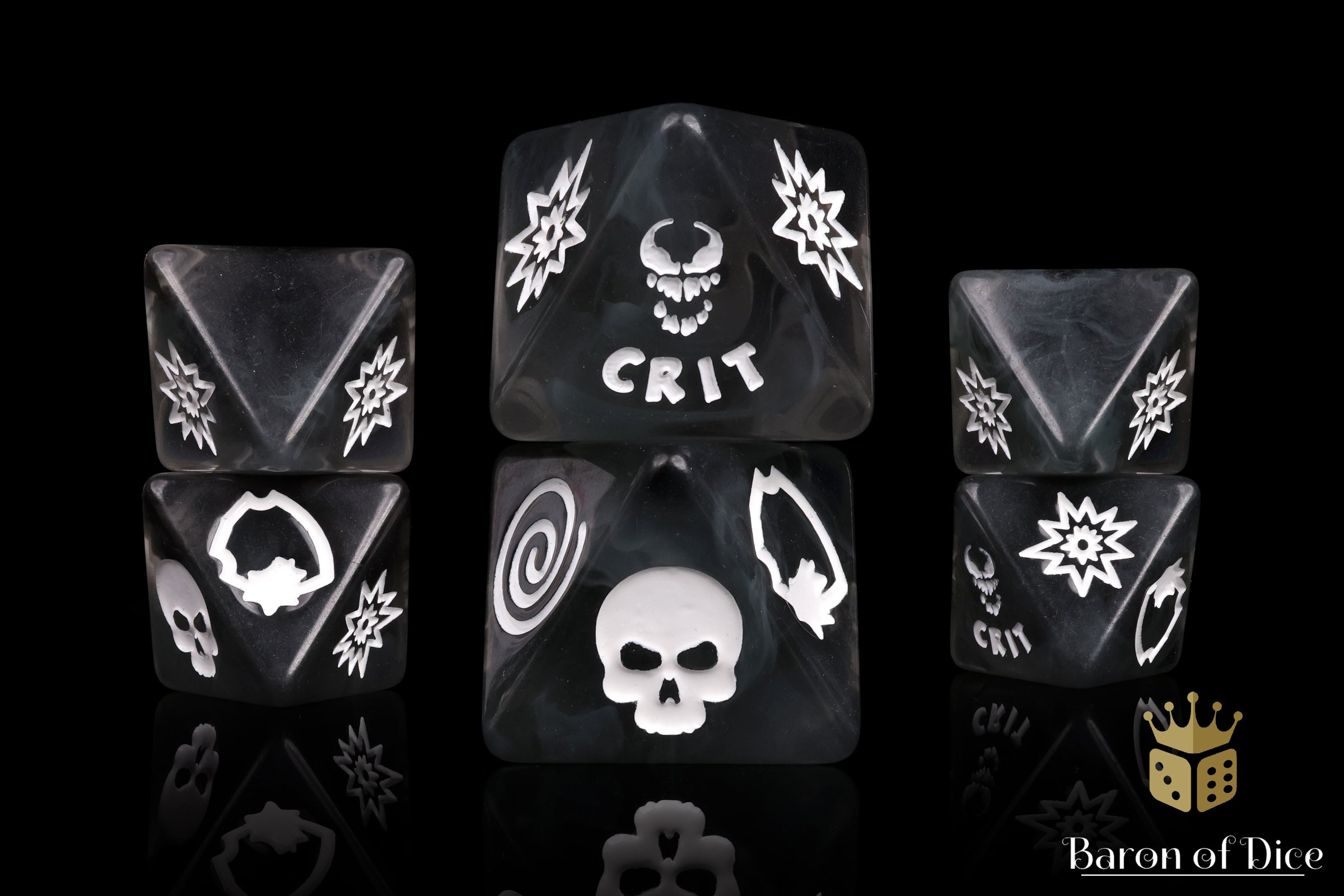 Dark Symbiote D8 Dice Set | Baron of Dice | Comic Collection